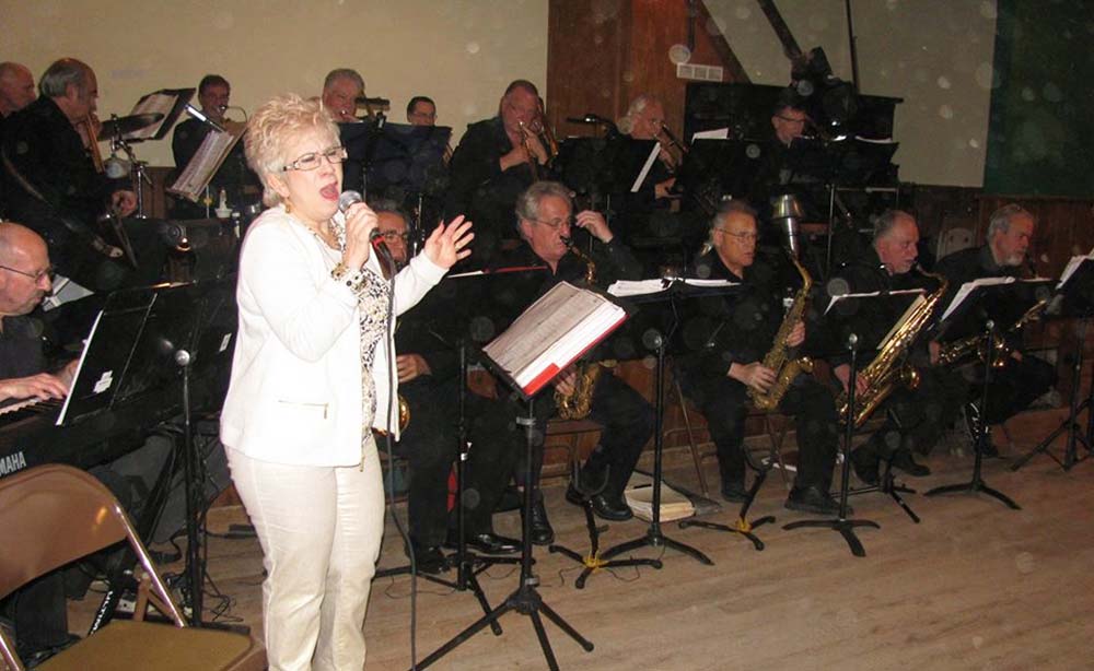 The Long Island Jazz Orchestra performing with vocalist Linda Catania.